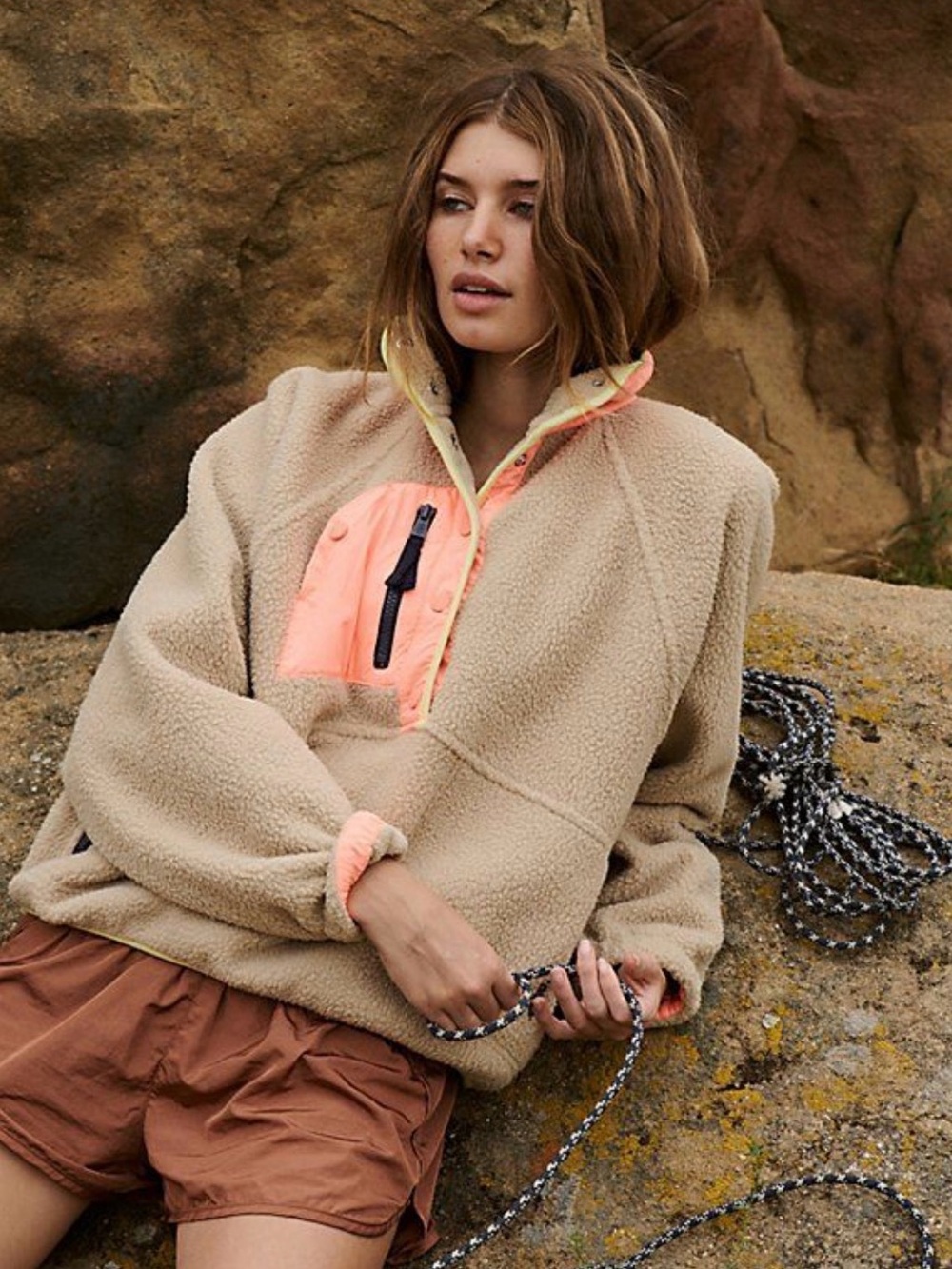 FP Movement Hit the Slopes Fleece Pullover- Small